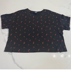 Old Navy black crop top-T-shirt